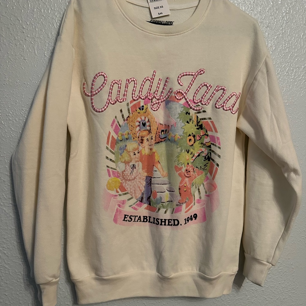 AND Cream Crew Neck Sweater Casual Style